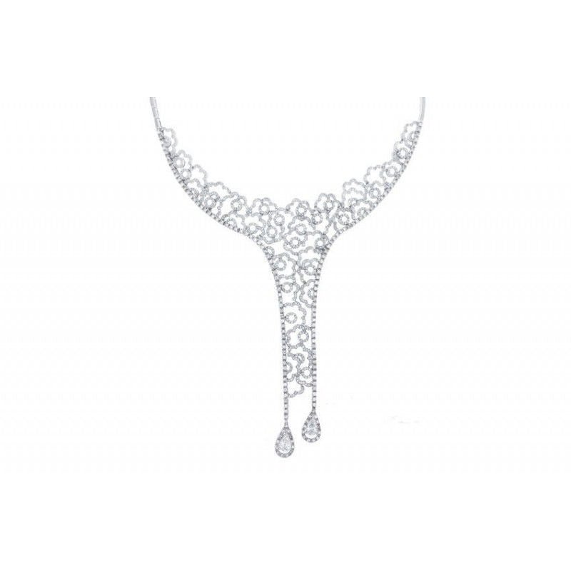 Collier or blanc diamants - Castafiore