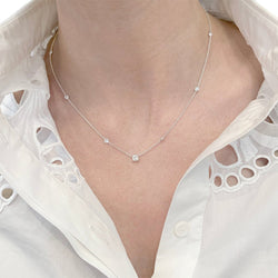 Collier or blanc et diamants - Castafiore