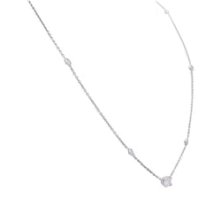 Collier or blanc et diamants - Castafiore