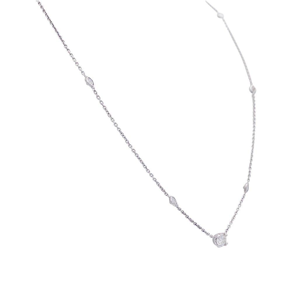 Collier or blanc et diamants - Castafiore