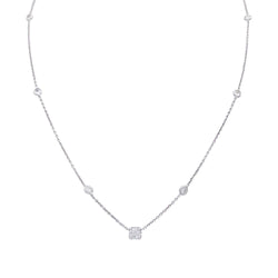 Collier or blanc et diamants - Castafiore