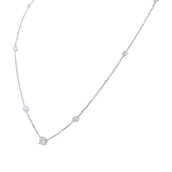 Collier or blanc et diamants - Castafiore