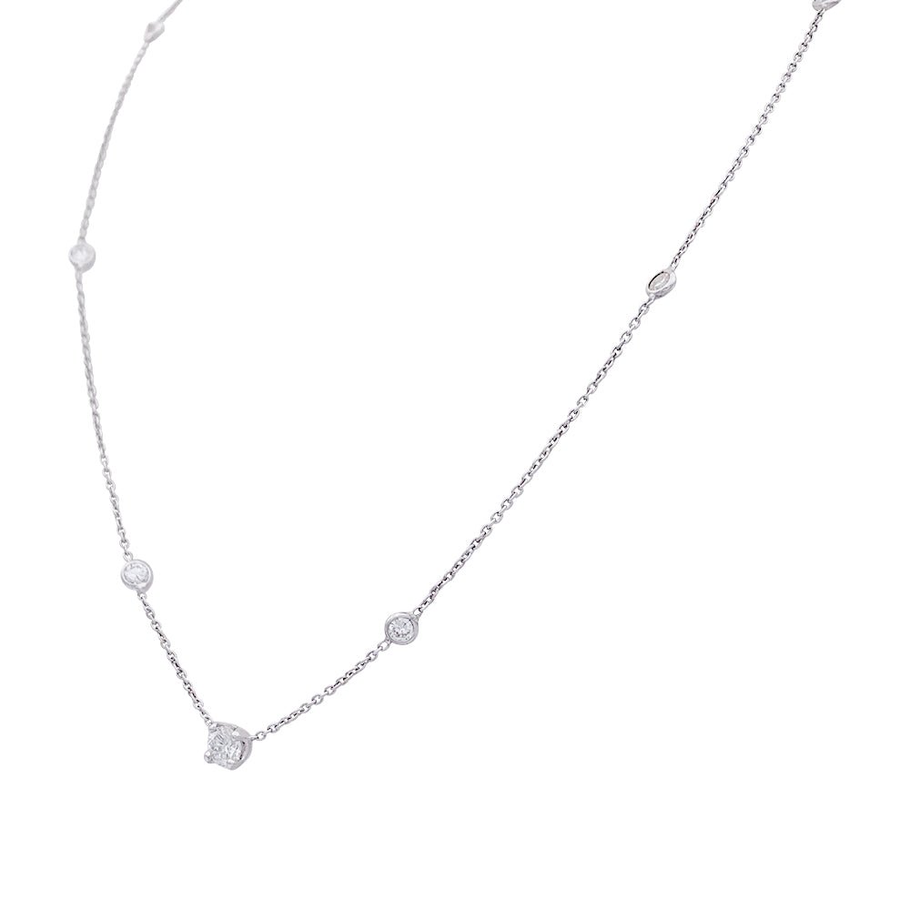 Collier or blanc et diamants - Castafiore