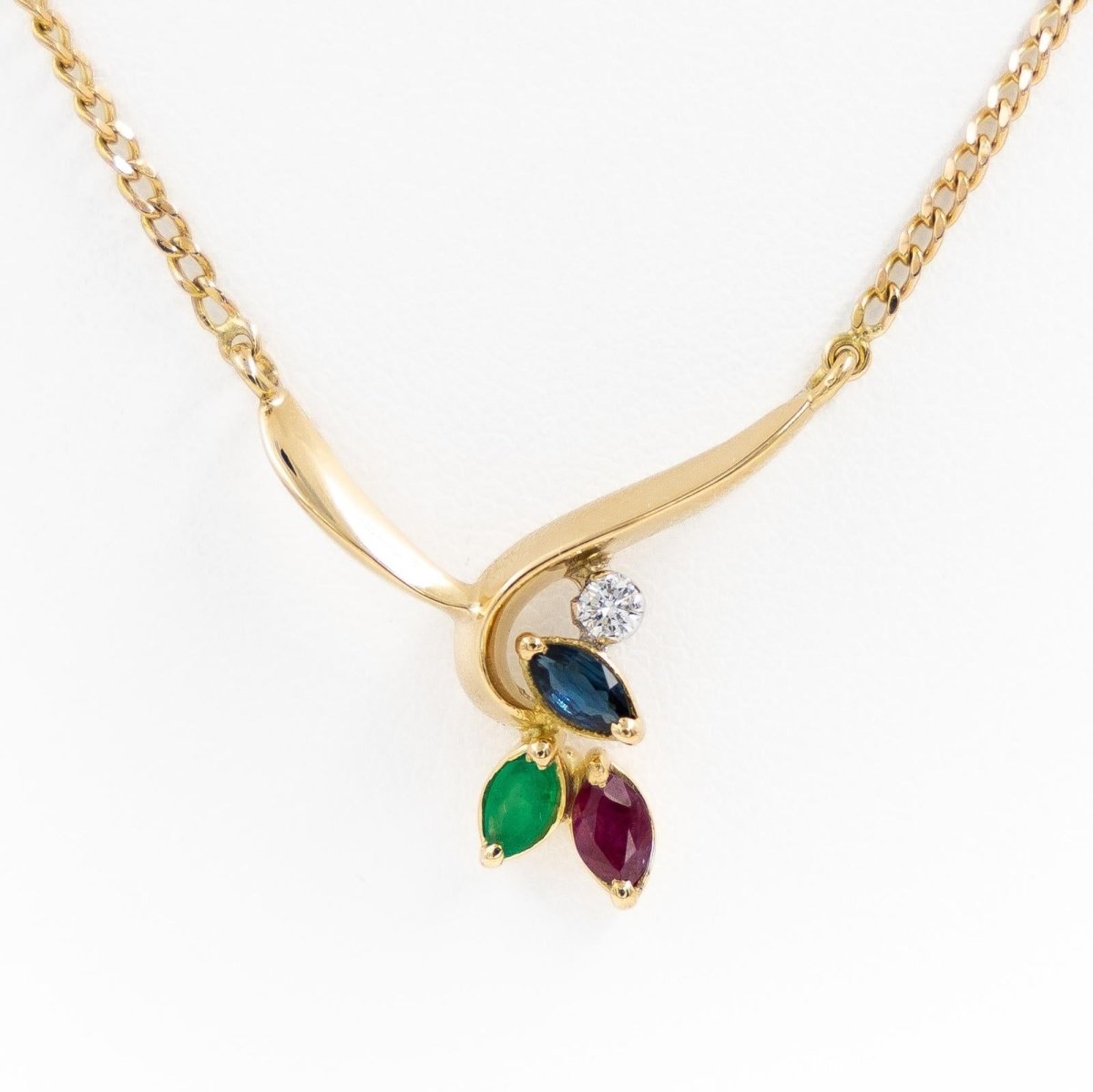 Collier Or jaune Diamant - Castafiore