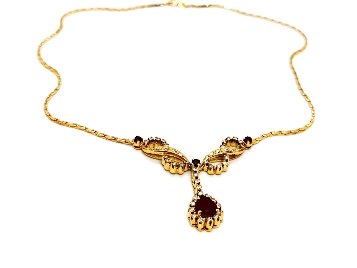 Collier Or jaune Rubis - Castafiore