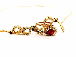 Collier Or jaune Rubis - Castafiore