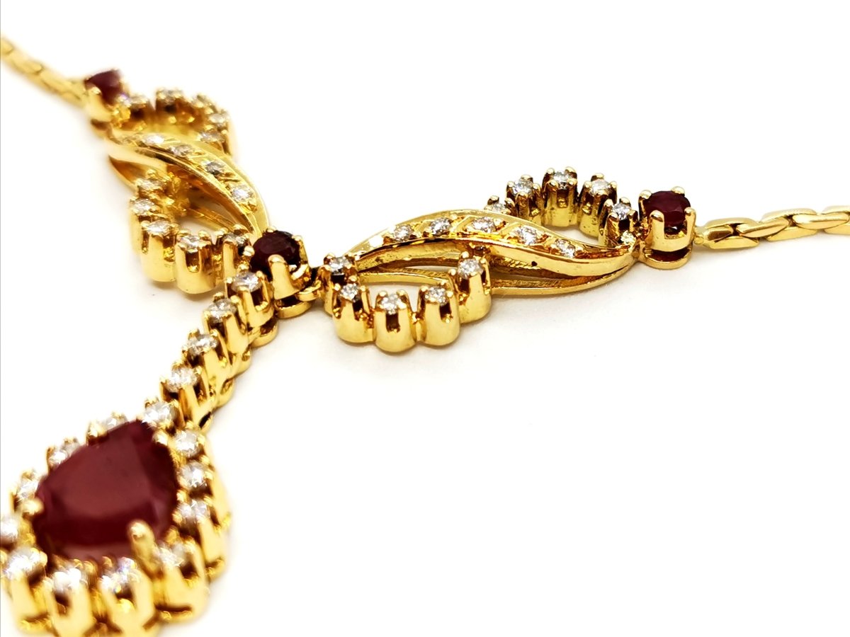 Collier Or jaune Rubis - Castafiore