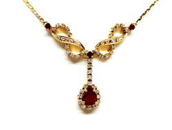 Collier Or jaune Rubis - Castafiore