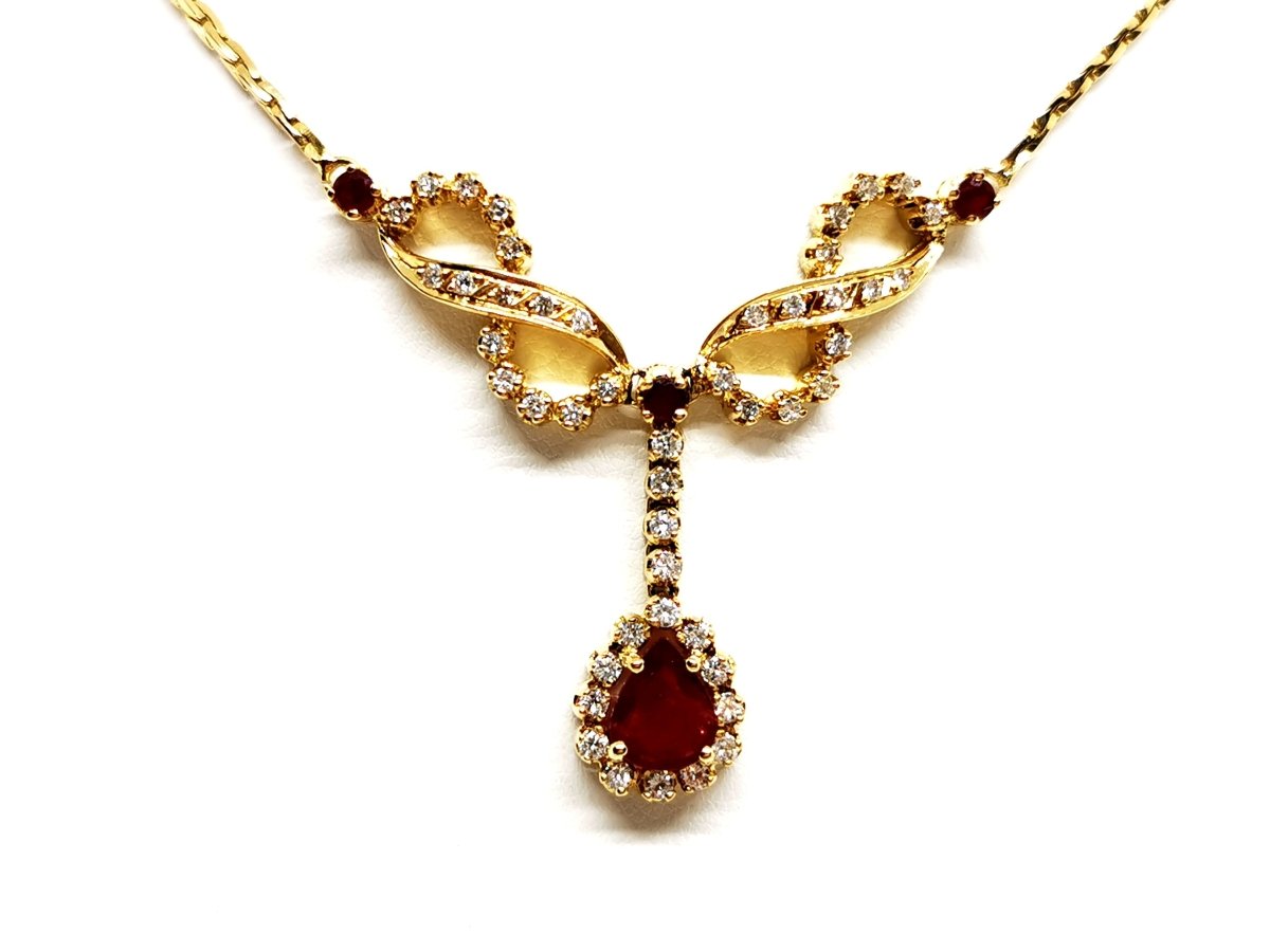 Collier Or jaune Rubis - Castafiore