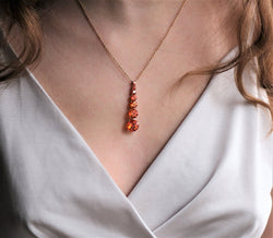 Collier Or Jaune Topazes en chute - Castafiore