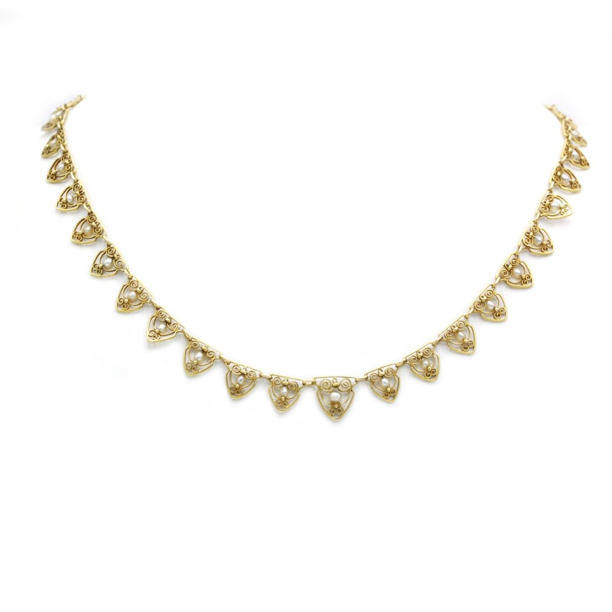 Collier - Or & perles - Castafiore
