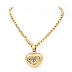 Collier Pendentif CHOPARD "Happy Diamonds" en or jaune et diamants - Castafiore