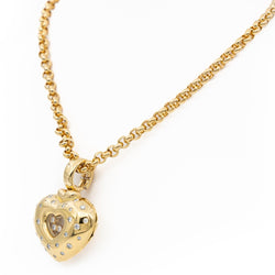 Collier Pendentif CHOPARD "Happy Diamonds" en or jaune et diamants - Castafiore