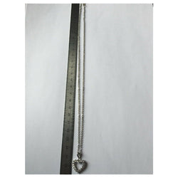 Collier Pendentif Coeur en or blanc et en diamants - Castafiore