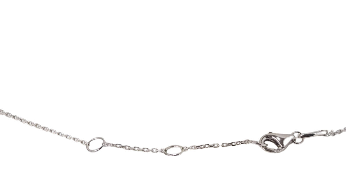 Collier pendentif en or blanc, diamants et Rubis en poire - Castafiore