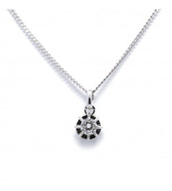 Collier Pendentif en or blanc et diamant - Castafiore