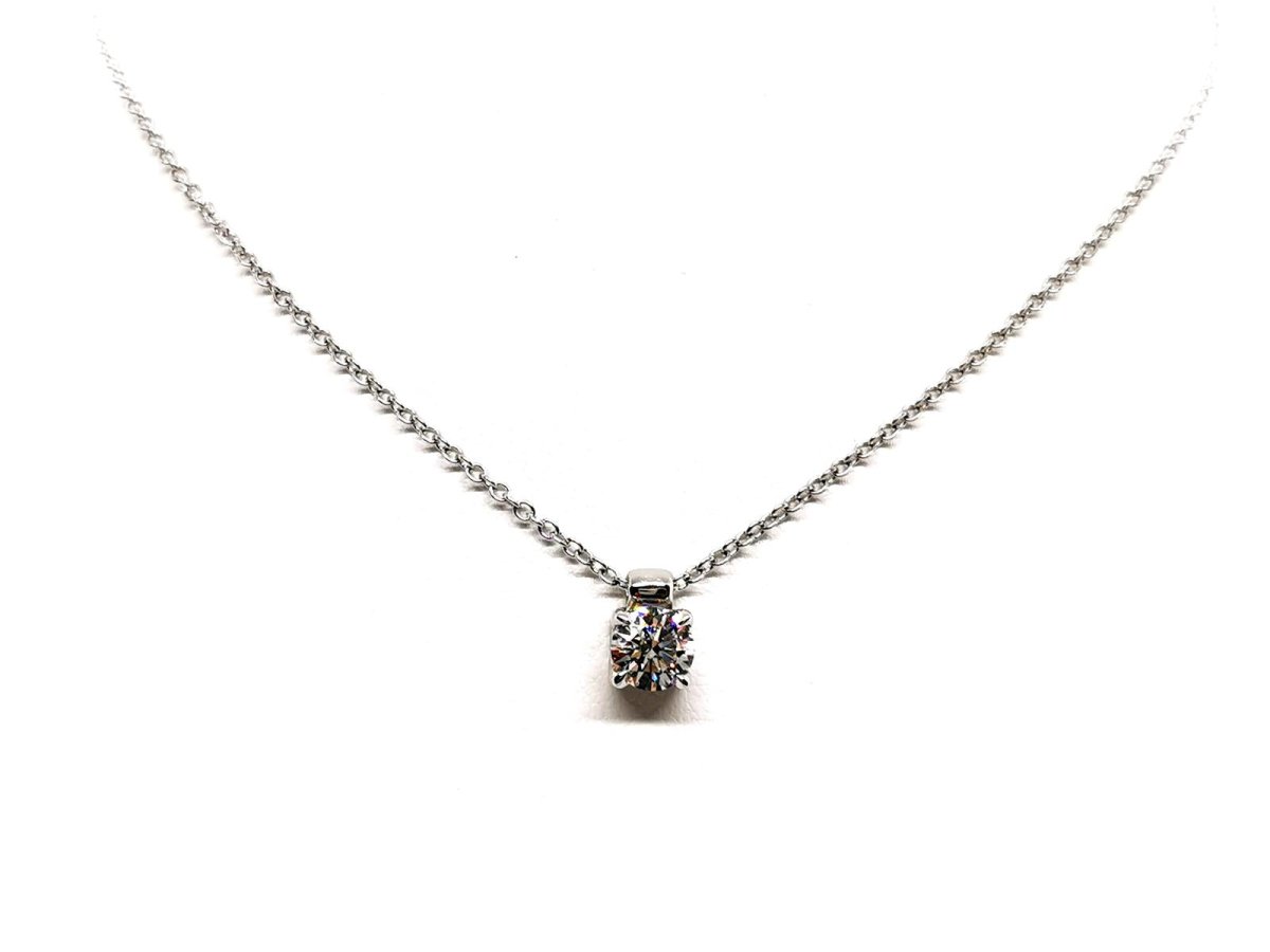 Collier Pendentif en or blanc et diamant - Castafiore