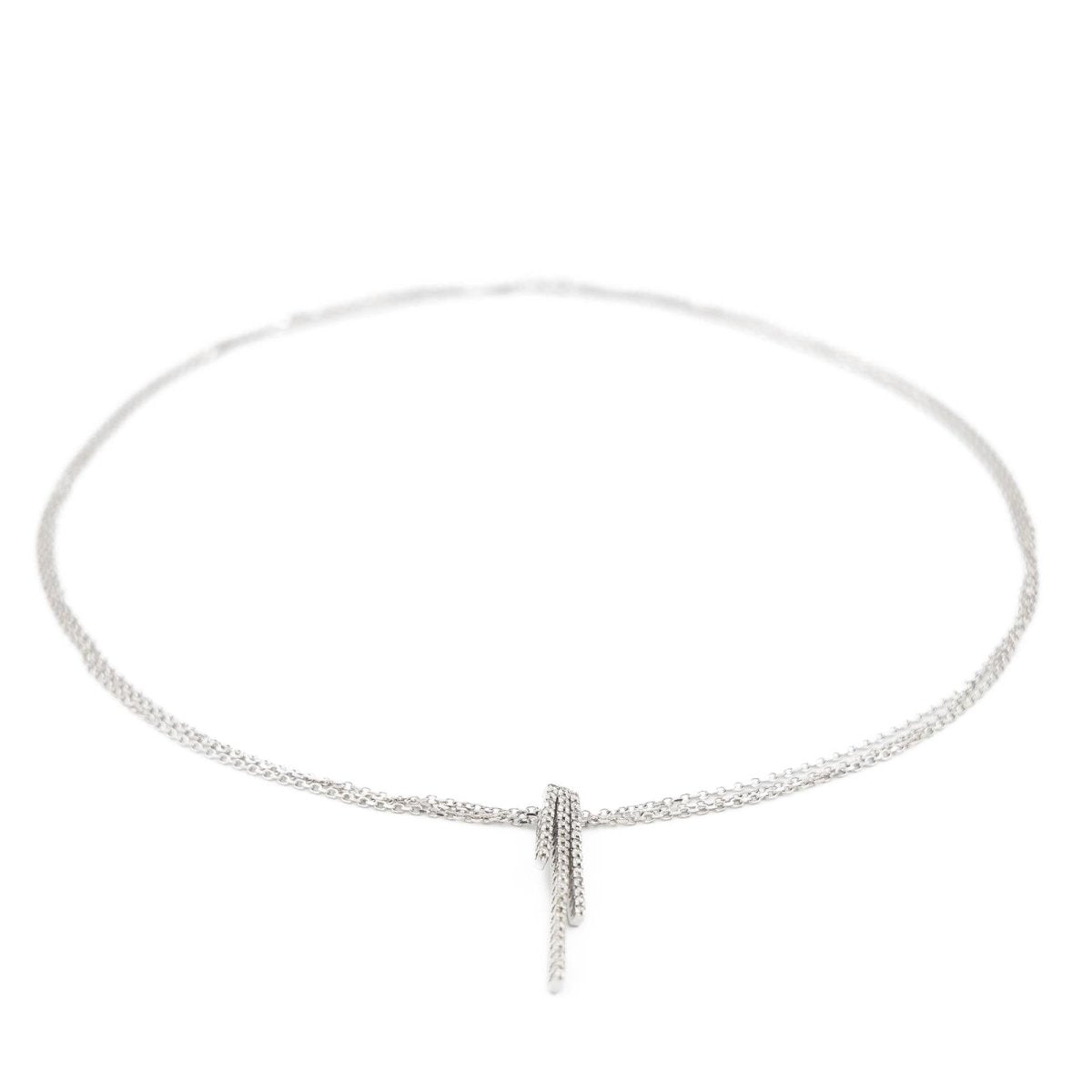 Collier Pendentif en or blanc et diamants - Castafiore