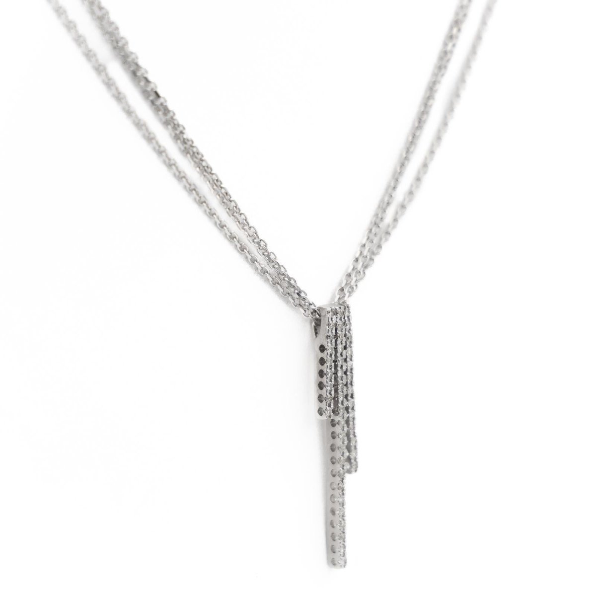 Collier Pendentif en or blanc et diamants - Castafiore