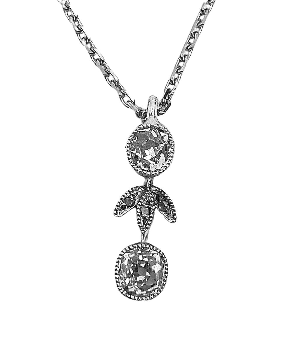 Collier Pendentif en or blanc et diamants - Castafiore