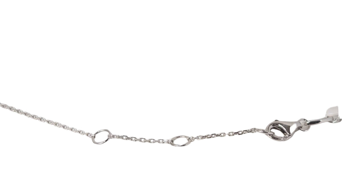 Collier pendentif en or blanc, saphir et diamants - Castafiore