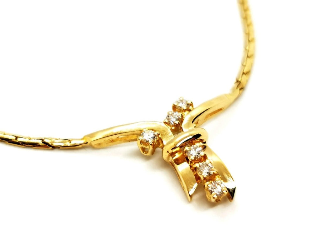 Collier Pendentif en or jaune et diamant - Castafiore