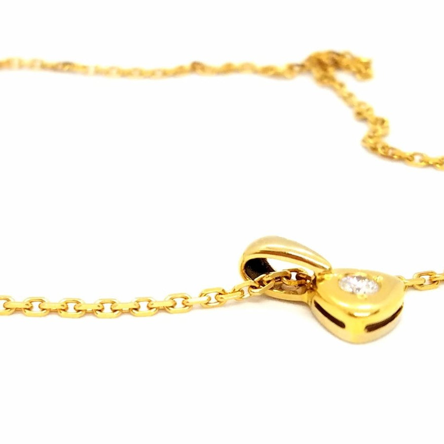 Collier Pendentif en or jaune et diamants - Castafiore