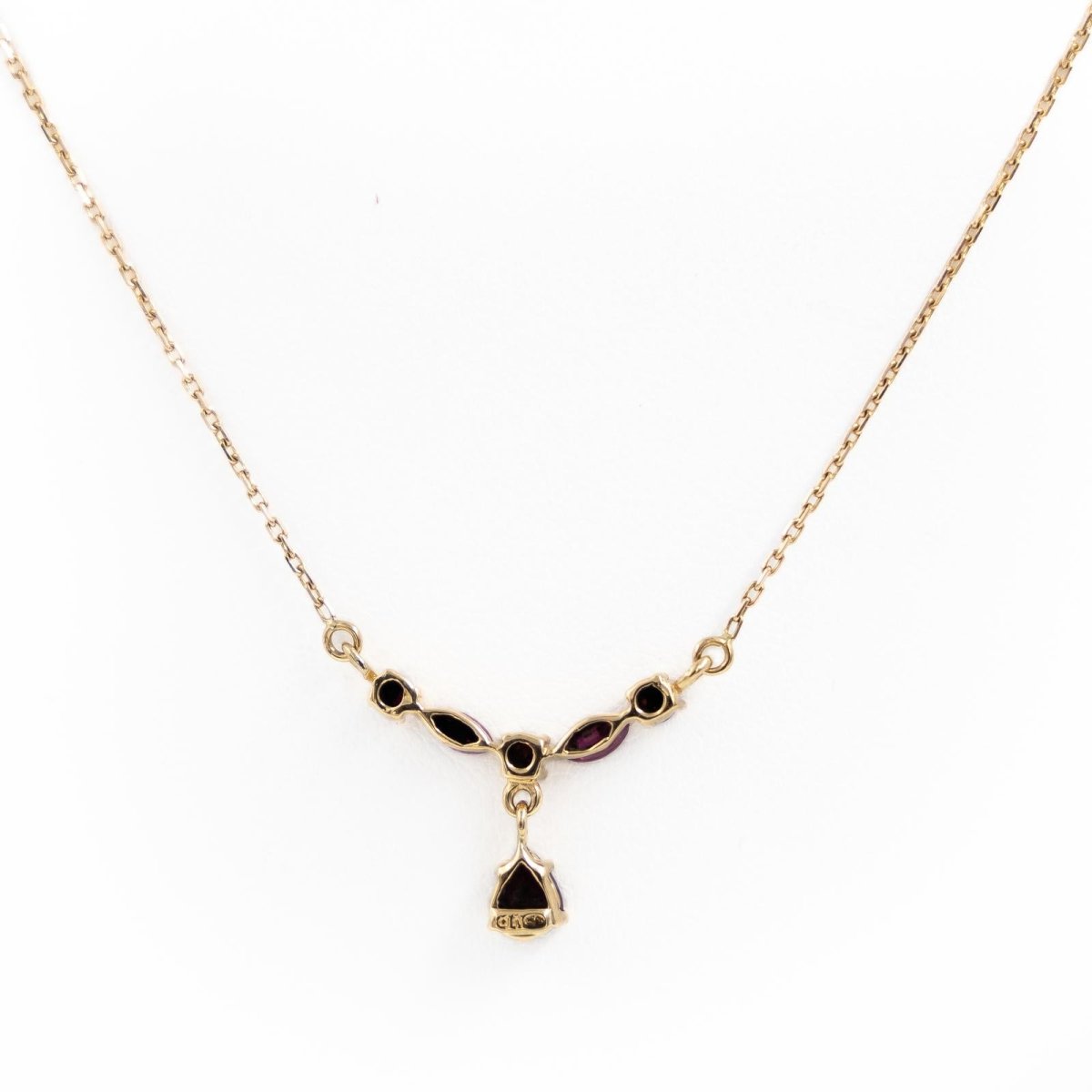 Collier Pendentif en or jaune et rubis - Castafiore