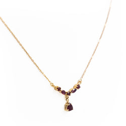 Collier Pendentif en or jaune et rubis - Castafiore