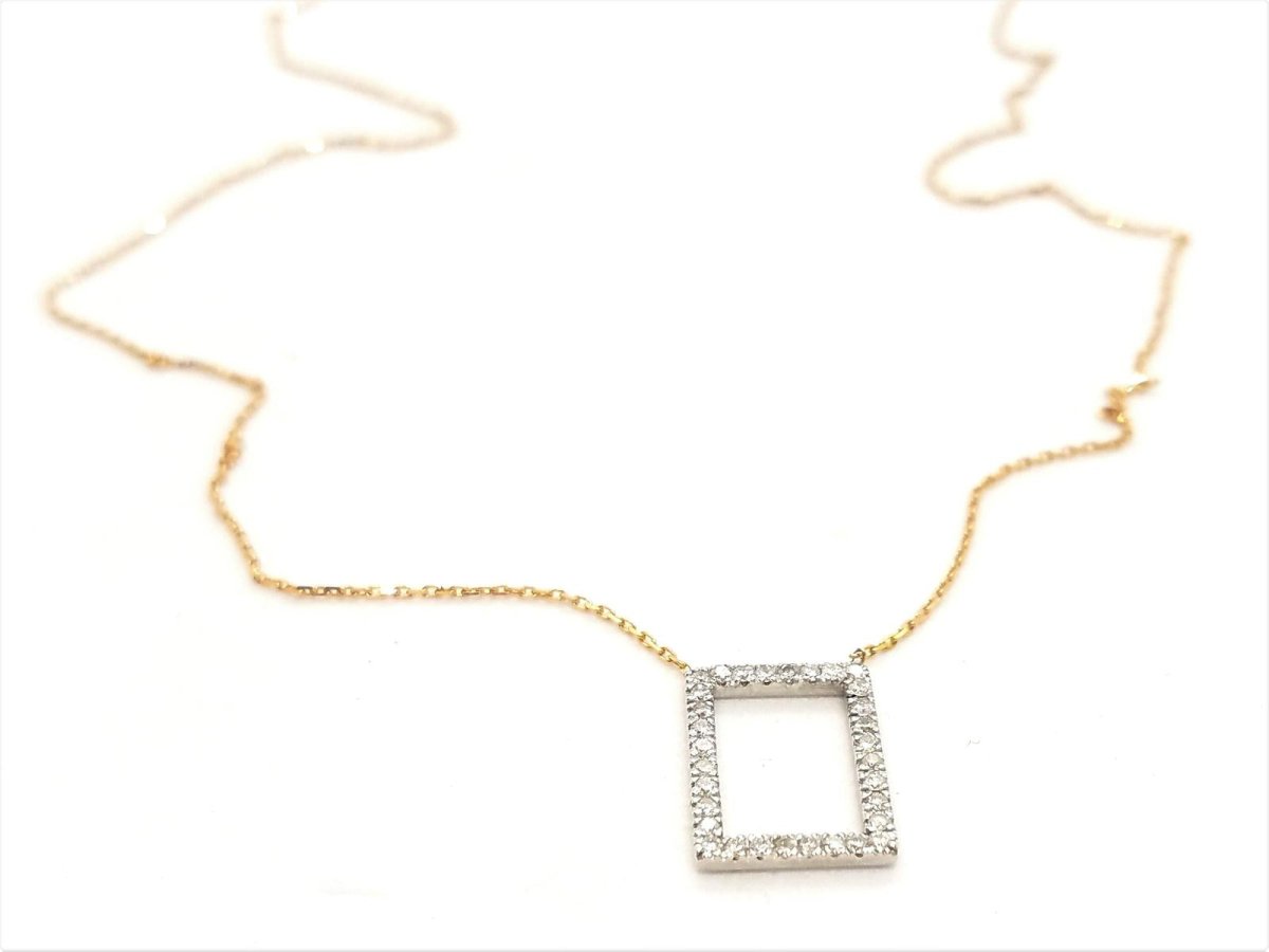 Collier Pendentif en or jaune, or blanc, or rose et diamants - Castafiore