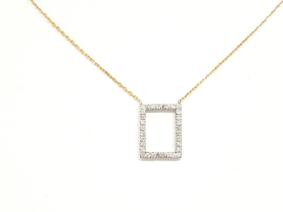 Collier Pendentif en or jaune, or blanc, or rose et diamants - Castafiore