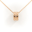 Collier Pendentif en or rose et diamant - Castafiore