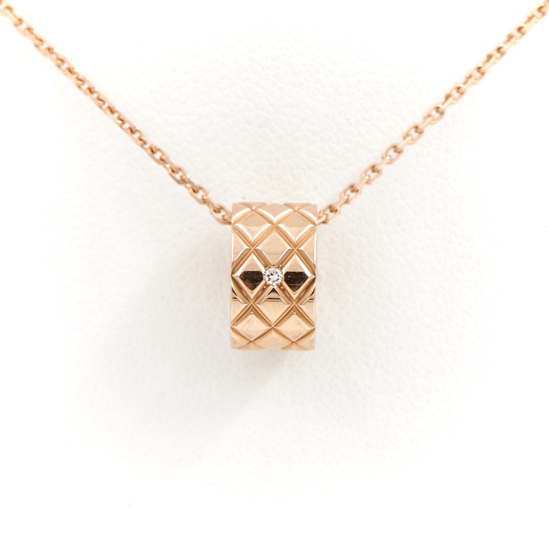Collier Pendentif en or rose et diamant - Castafiore