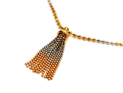 Collier Pendentif maille boule en 3 ors - Castafiore