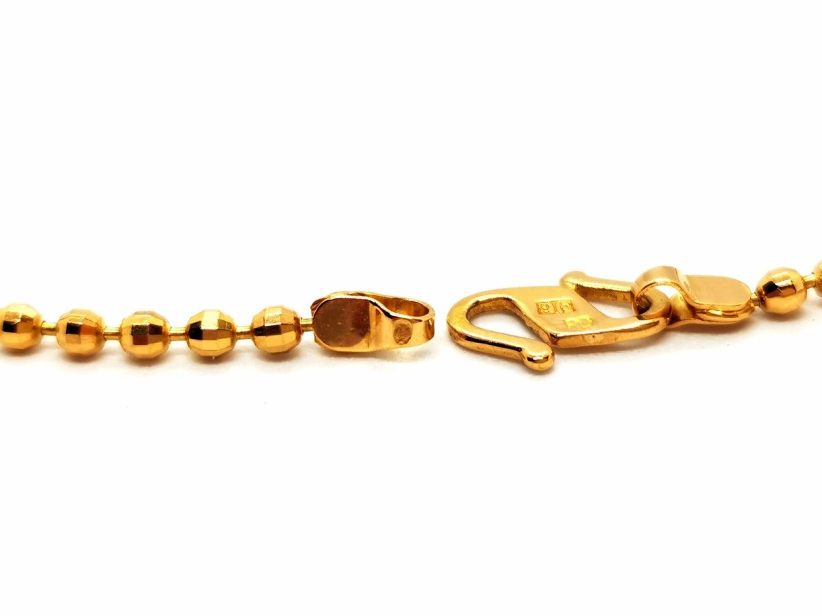 Collier Pendentif maille boule en 3 ors - Castafiore