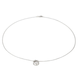 Collier Pendentif Or blanc Diamant - Castafiore