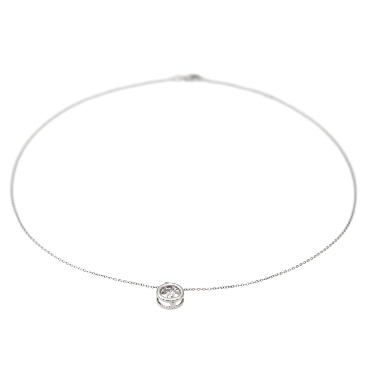 Collier Pendentif Or blanc Diamant - Castafiore