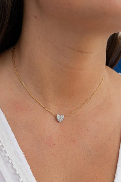 Collier Pendentif Or jaune Diamant - Castafiore