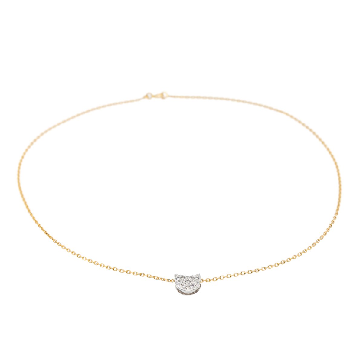 Collier Pendentif Or jaune Diamant - Castafiore