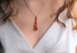 Collier Pendentif ROBERTO DEMEGLIO en or jaune et topazes - Castafiore