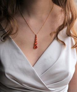 Collier Pendentif ROBERTO DEMEGLIO en or jaune et topazes - Castafiore