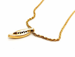 Collier Pendentif trilogie en or jaune et diamants - Castafiore