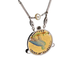 Collier pièce en or avec diamants et perles - Castafiore