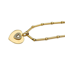 Collier Poiray "Coeur Secret" en or jaune, diamants - Castafiore