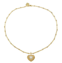 Collier Poiray "Coeur Secret" en or jaune, diamants - Castafiore