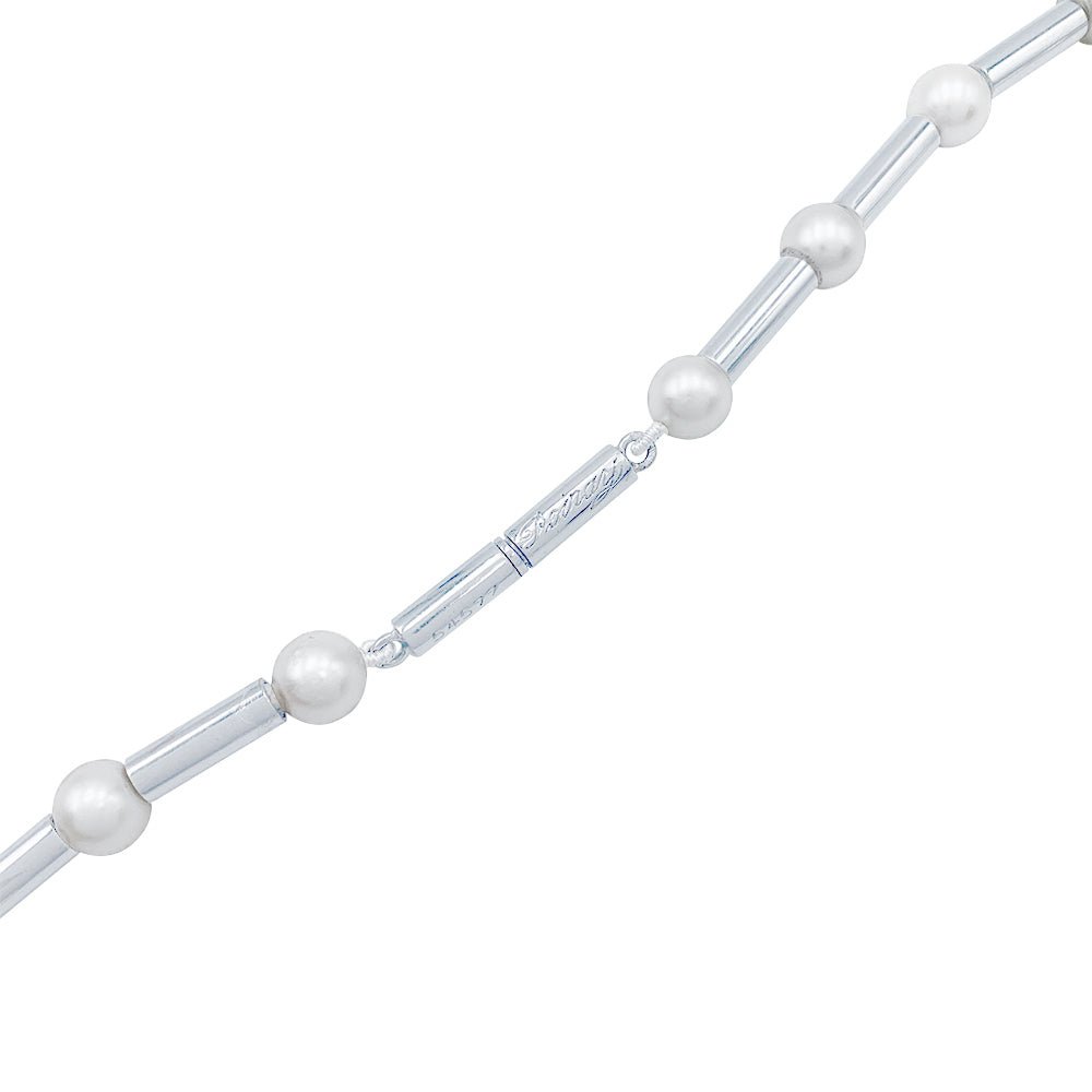 Collier Poiray, "Fuseau", or blanc, perles - Castafiore