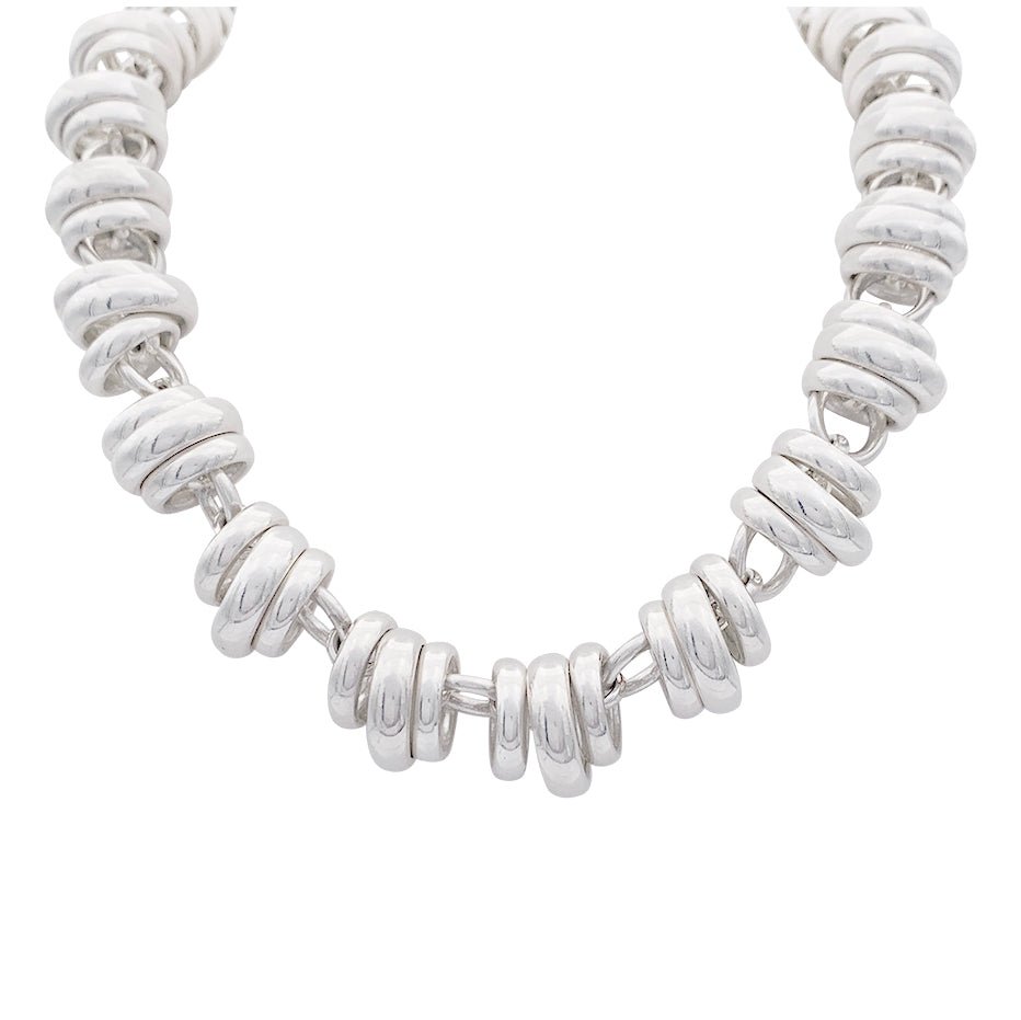 Collier Pomellato 67, "Rondelles", en argent. - Castafiore