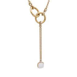 Collier POMELLATO "Nudo" en or rose, diamants, nacres blanches, topazes blanches. - Castafiore