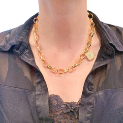 Collier POMELLATO "Sabbia" en or rose et diamants bruns - Castafiore