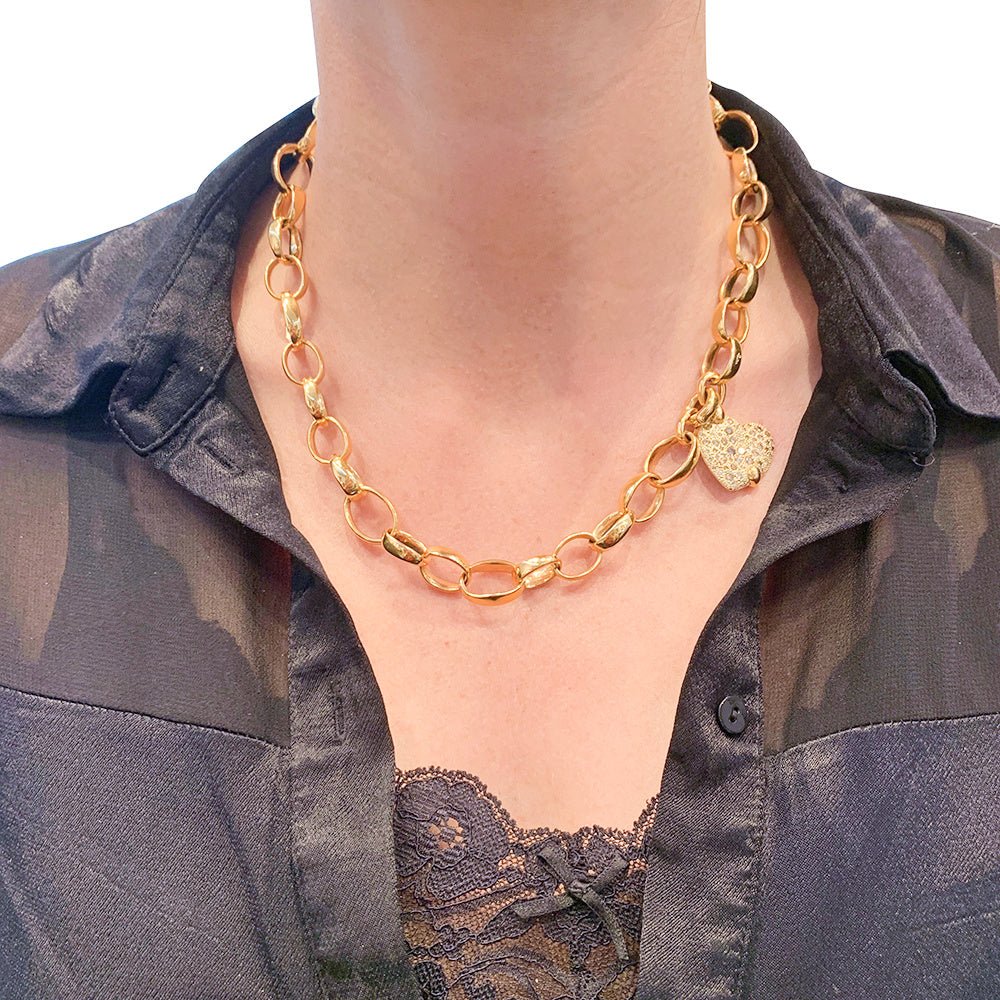 Collier POMELLATO "Sabbia" en or rose et diamants bruns - Castafiore